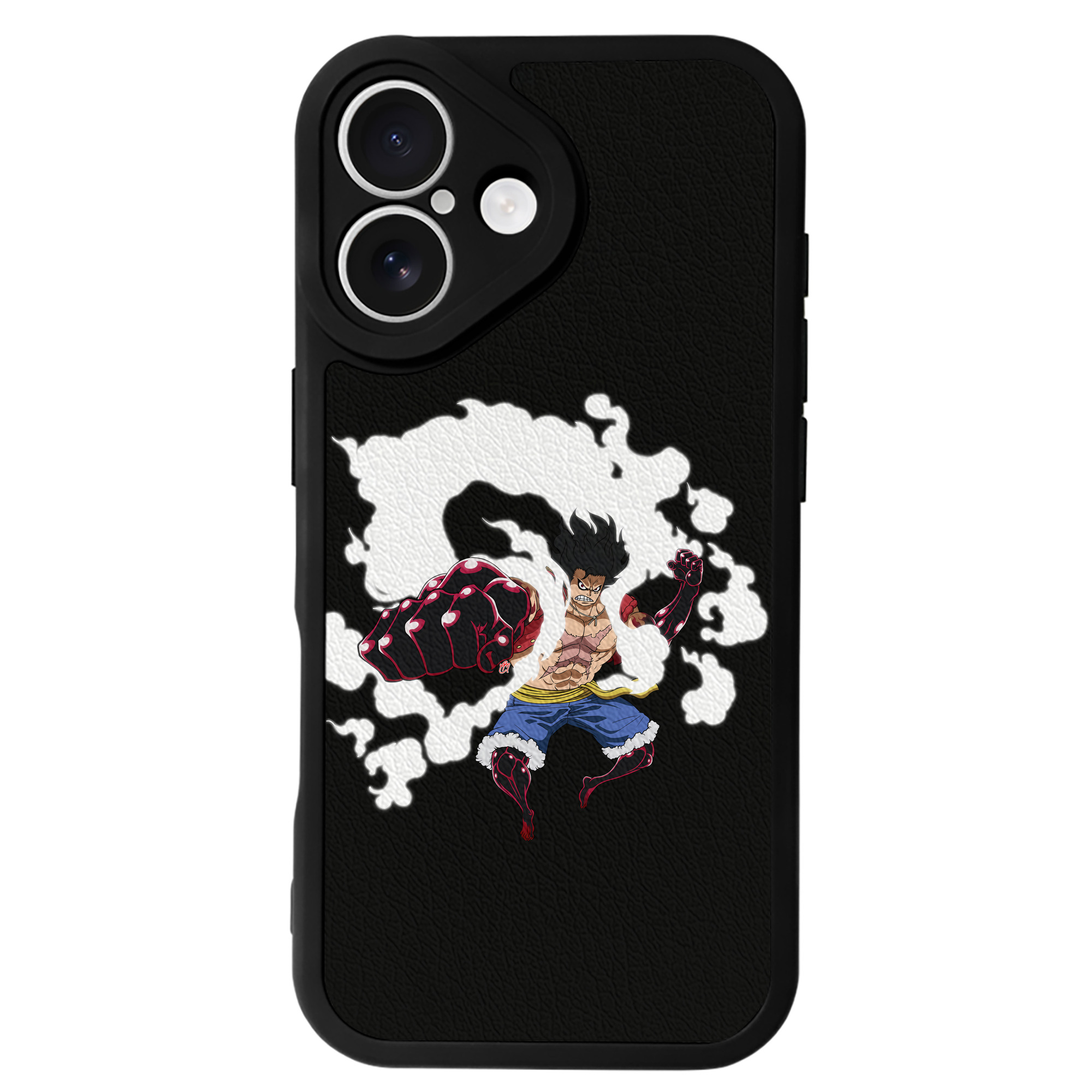 （画像用） ワンピース モンキー・D・ルフィ ONE PIECE Monkey D. Luffy 【iPhone 16シリーズ対応】シリコンスマホケース（レザー調） 材質：シリコン